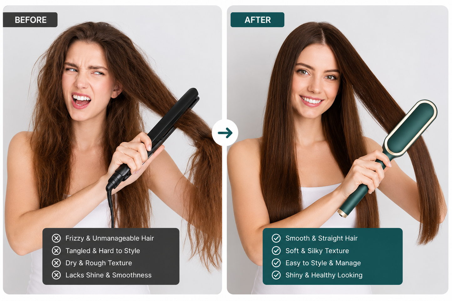 Silky Smooth Hair Straightener Comb