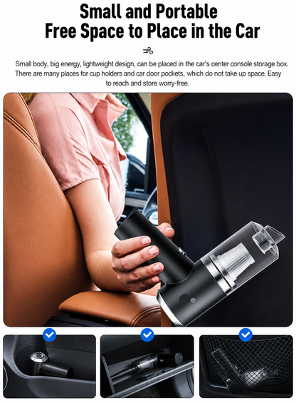 Portable Cordless Car Vacuum Cleaner
