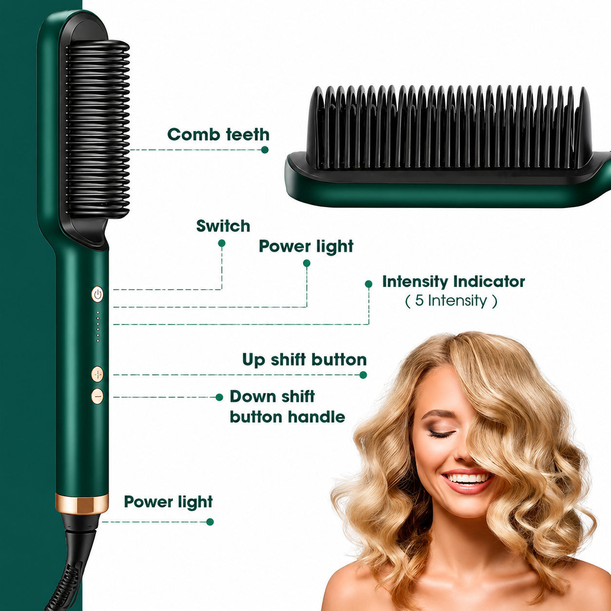 Silky Smooth Hair Straightener Comb